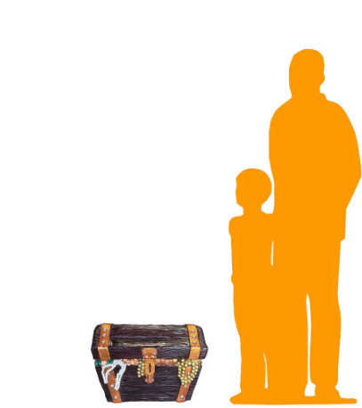 Small Treasure Chest Statue