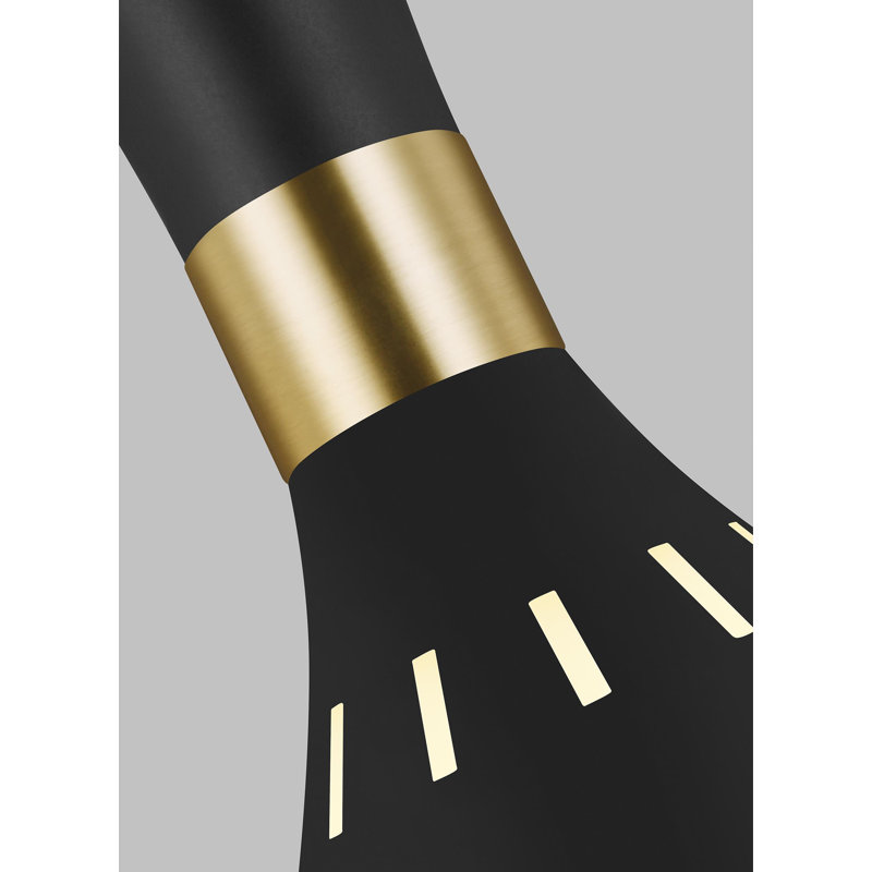 Joan 1 - Light Single Pendant, Black, Black/Gold