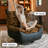 Manual Ergonomic 360° Rotating Chenille Recliner
