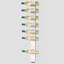 9 Bottle Wall Mount Wine Organizer, White