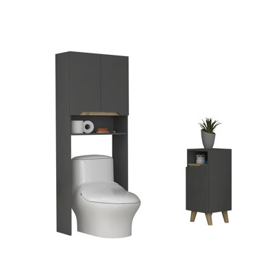 Gretal Freestanding Bathroom Storage Furniture Set