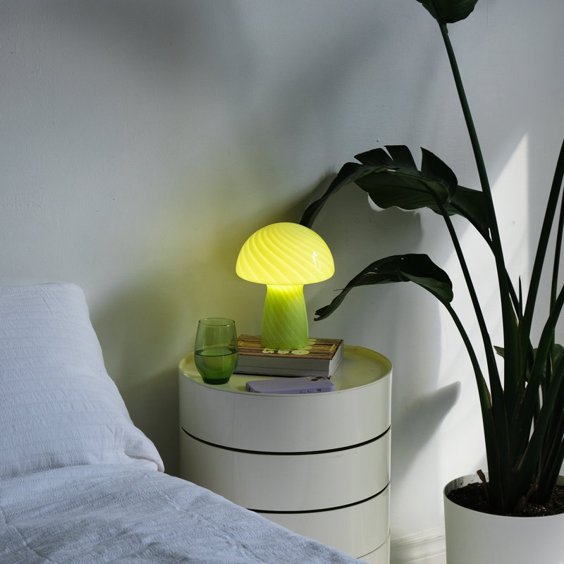 Petite lampe de table en verre, Concombre, Concombre