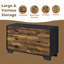 Commode Wave noyer et finition noire