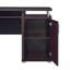 Bureau d'ordinateur avec 2 tiroirs et armoire Cappuccino