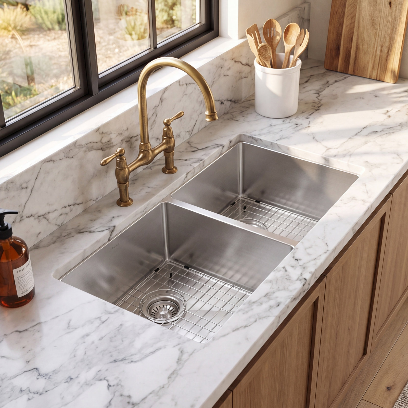 Standart PRO™ Undermount Double Bowl Sink, 10"H x 19"W x 32.75"L