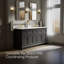 Charlemont Meuble-lavabo de salle de bain avec lavabos et comptoir en quartz-93584046-93330231