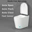 Toilette intelligente pour salle de bain - Siège auto, chasse d'eau, siège chauffant, sécheuse moderne à air chaud, bain compact