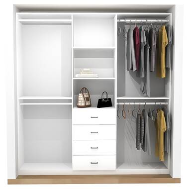 Damius 47.24 W Closet System Starter Kit Latitude Run Finish: Espresso/Black