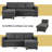 Reversible Sectional Sofa with Pull Out Bed and Storage For Limited Spaces-111009469