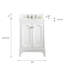 Ensemble de meuble-lavabo simple 24 po Bernardo-209273511