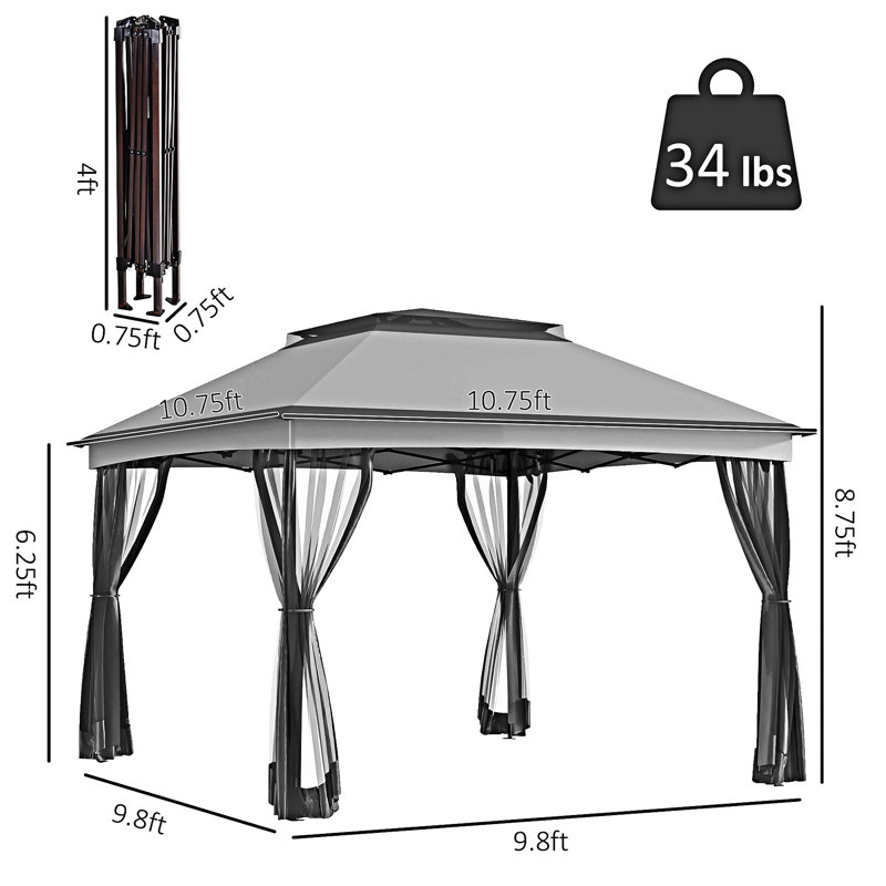 Abri de jardin pour l'extérieur avec filet amovible