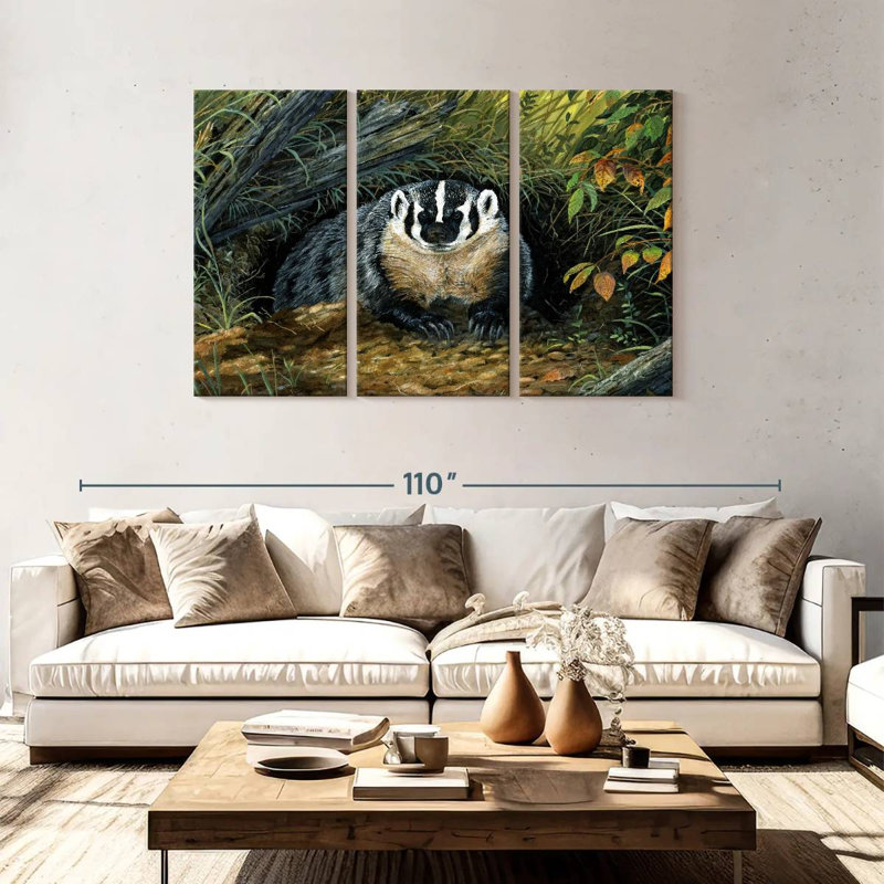 Brampt Wisconsin Badger, 48" H x 74" W