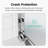 56"-60"W*72" H Semi-Frameless Double Sliding Shower Door, Bypass Shower Door, 1/4" (6Mm) Thick SGCC Tempered Glass Door-114019080