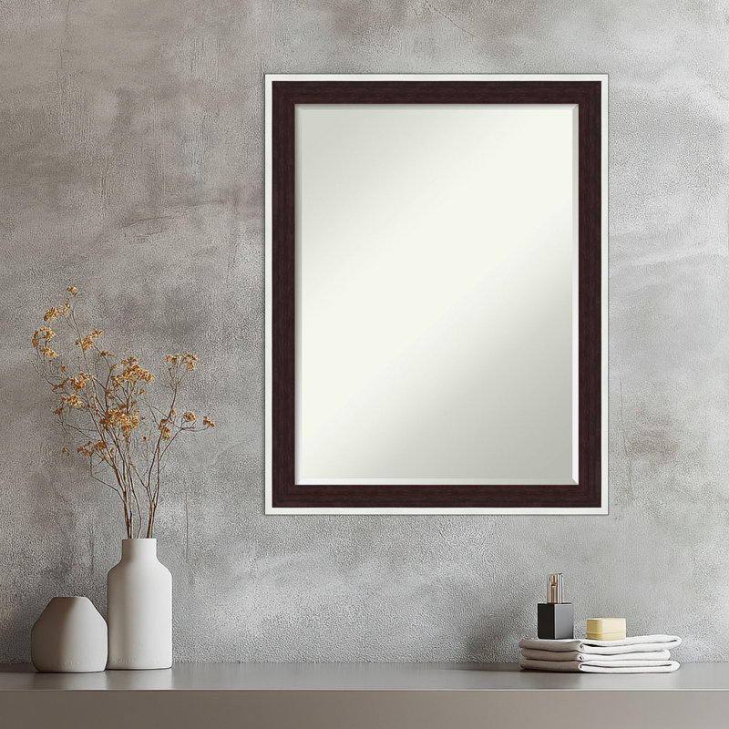 Miroir mural Maya, Argent espresso