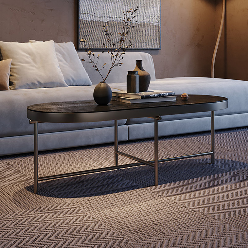 Table basse ovale luxueuse et légère