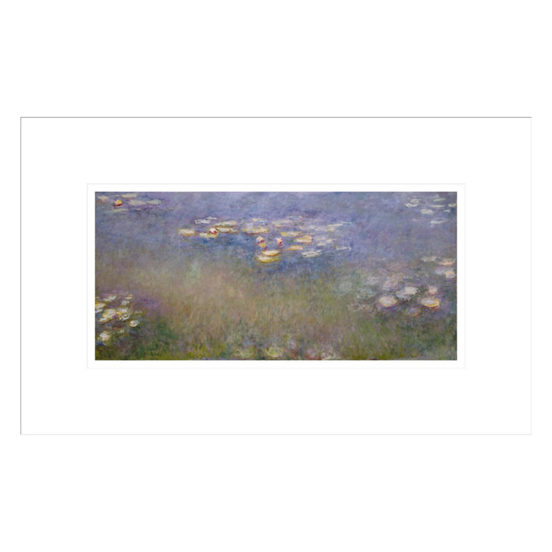 Nymphéas par Claude Monet - Impression sur toile, H 10,87 po x l 16,75 po