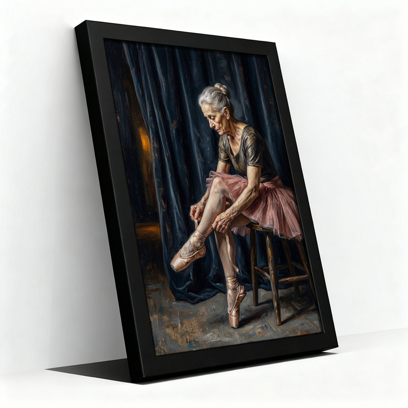 Art mural sur toile Tutu rose, H 24 po x l 16 po