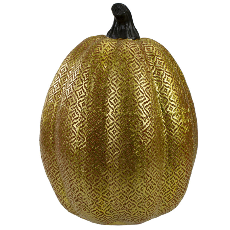 Décoration de table citrouille d'automne texturée 9,75 po