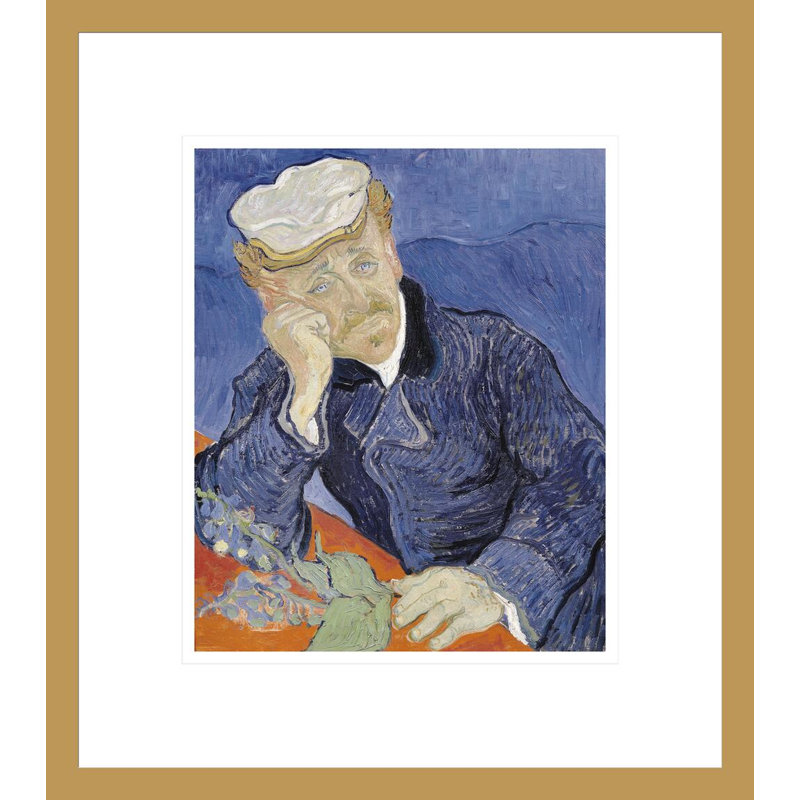 «Dr. Paul Gachet» par Vincent van Gogh, impression giclée encadrée, H 15,54 po x l 13,75 po