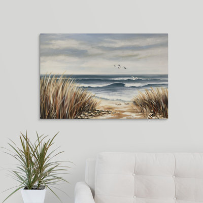 « seascape beach », peinture sur toile