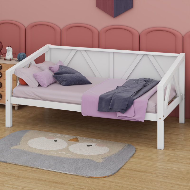 Daybed, Wood Slat Support, White