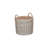 Wicker Lined Log Storage Basket-1788595459