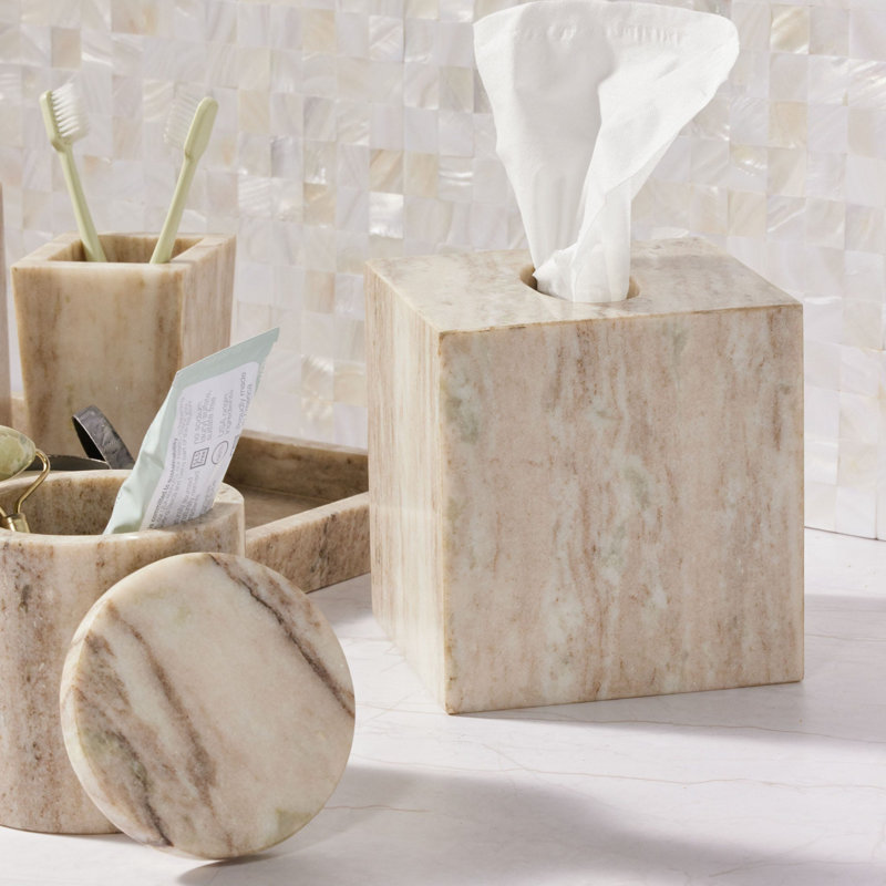 Athlone Marble Tissue Box Cover
