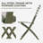 3-piece Steel Frame Wicker Folding Bistro Set-465441273