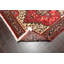 Tapis zone en laine noué la heriz ivoire/rouge 5 pi x 6 po one-of-kind-the main