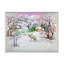 Winter Village Life - peinture sur toile-59843403-59843404