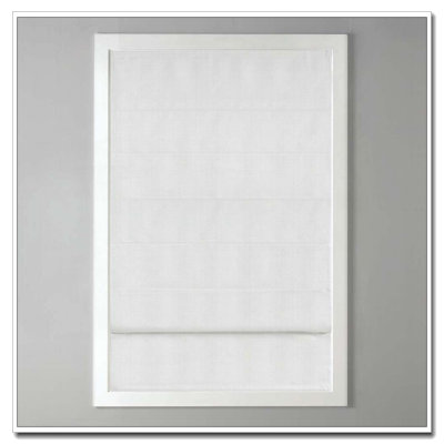 Basketweave Room Darkening Cordless Roman Shade