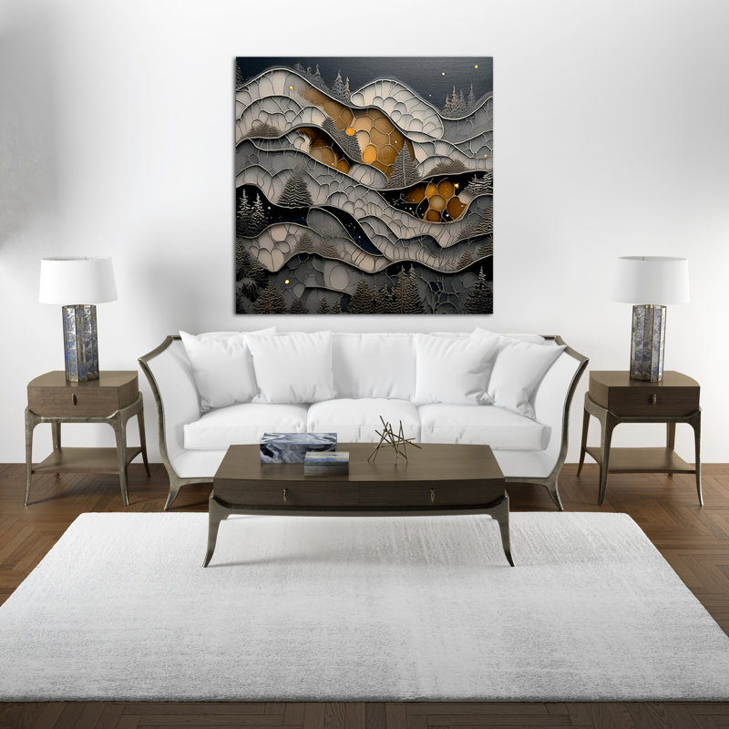 The Silent Forest, 24" H x 24" W