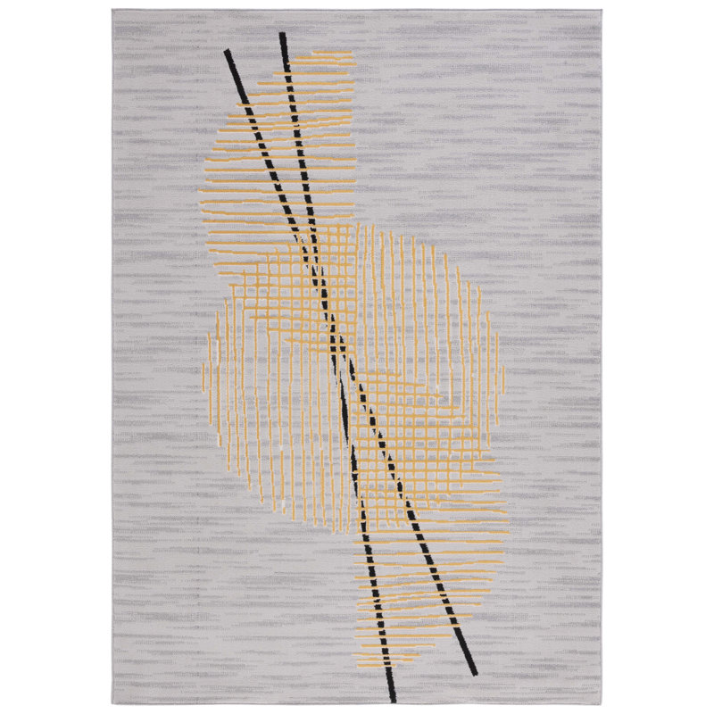Tapis abstrait Odyssey Performance, Rectangle 5 pi 3 po x 7 pi 6 po