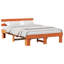 Vidaxl Bed Frame With Headboard Solid Pine Wood-113971058-113971068
