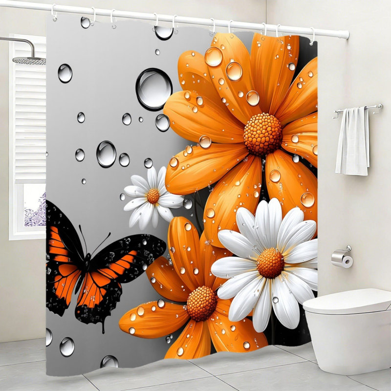 Rideau de bain Daisy Butterfly