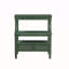 Table de chevet vintage avec rangement vert