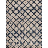 Shibori Hand Knotted Wool Area Rug