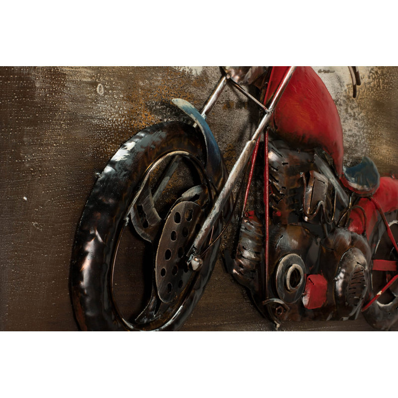 Handmade Industrial Transportation Wall Decor on Metal