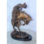 Statue de Hochet Remington, décor occidental, collection Nifao Hochet serpent 15 po x 10 po x H 22 po