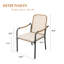 Chaise de patio avec coussin
