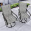 Fauteuil de patio extérieur en acier Angeli-1150966397