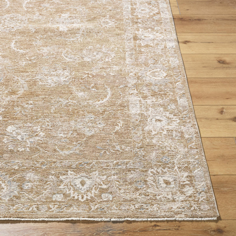 Tapis traditionnel tissé à la machine Aunah, Rectangle 2 pi 8 po x 3 pi 11 po