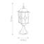 Temples Black Metal Pier Mount Light