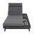 Lounge Chaise Set With Headrest, Space Available On One Side, Acacia Wood In Black With Water-Resistant Lounge Cushions (3-Fold & 4 Inch)-1325931084