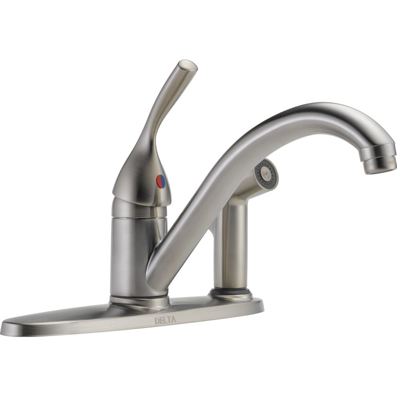 Robinet de cuisine à poignée simple avec jet intégré Classic