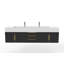 Ensemble de meuble-lavabo mural simple 72 po Nile-483649128-483649131-483649133