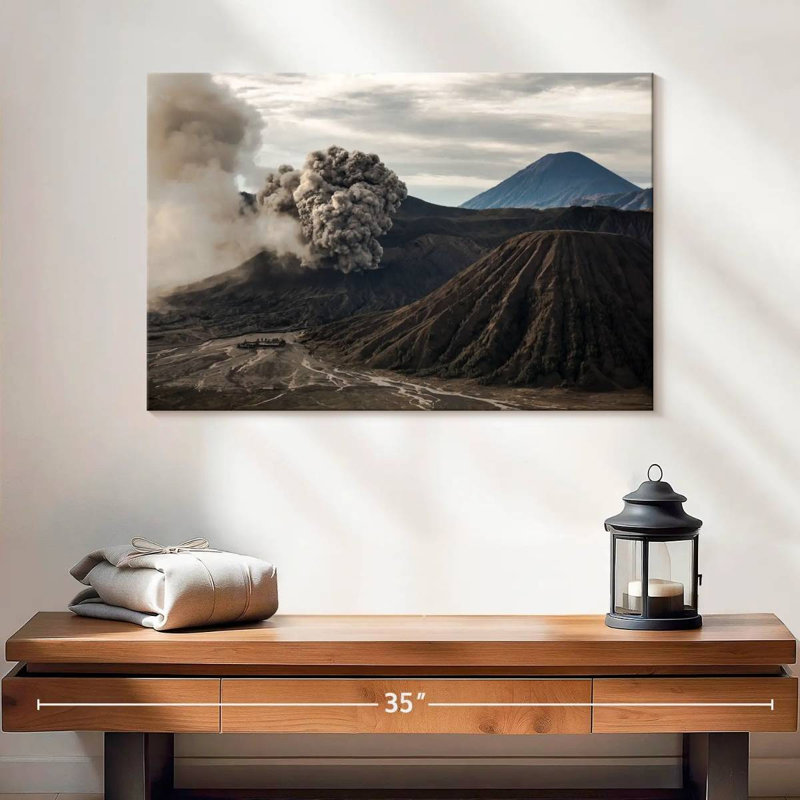 Alvord Volcanic Eruption, 16" H x 24" W