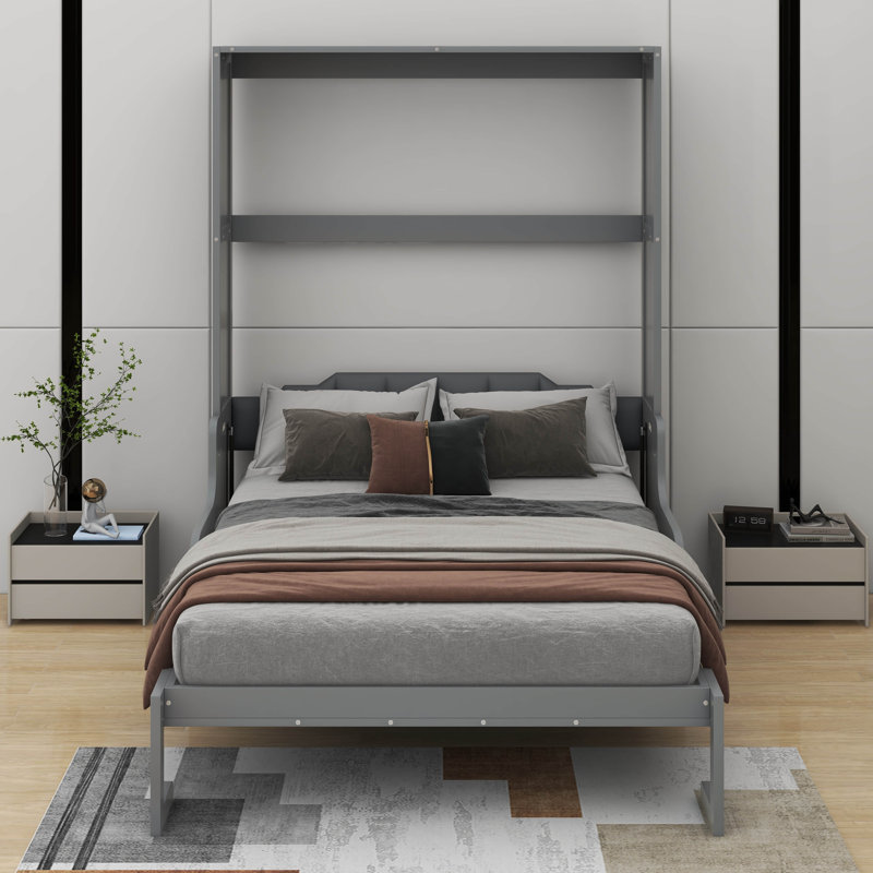 Grand lit escamotable avec coussin