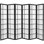 71" x 94.5" Double Cross 6 Panel Room Divider
