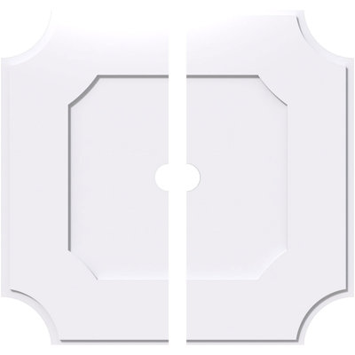 Médaillon de plafond contemporain en PVC de qualité architecturale 26 po x P 5 po x P 15 1/2 po x P 1 po